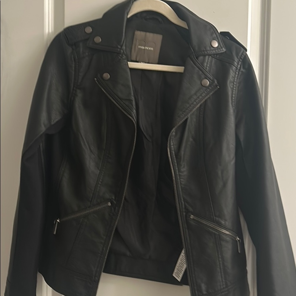 Jackets black pleather